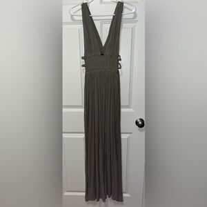 Forever 21 Deep V, Cut out, Maxi Dress Grecian style sz XS